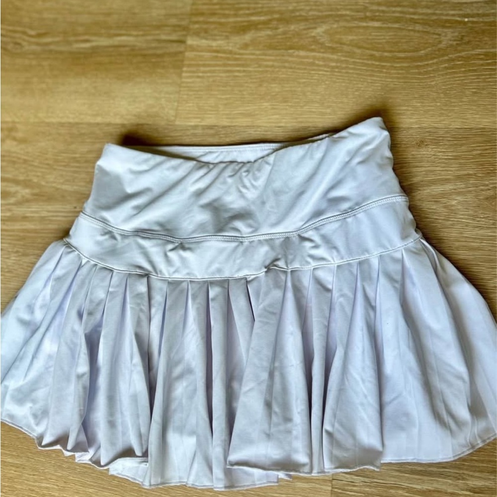 Altar’d State White Pleated Women's Athletic Skort